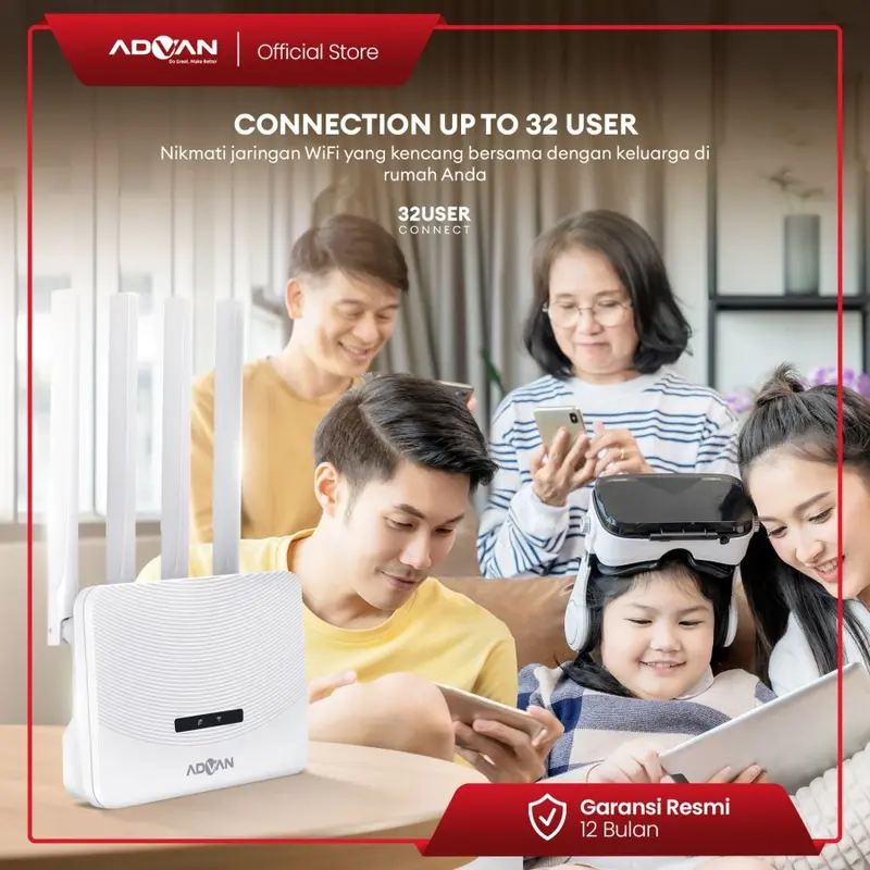 ADVAN CPE V1 Modem Wifi Router 4G LTE Unlock All Operator Tahun K405 2