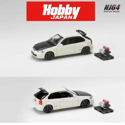 Modèle Réduit 1/64 Honda Civic Type R FK8 2017 - Hobby Japan - Bleu Avec Moteur Visible