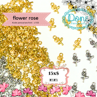 Gambar done handymade charm bunga mawar flower rose liontin bandul diy meronce c103 - gold dari Done Handymade Kota Administrasi Jakarta Barat 1 Tokopedia