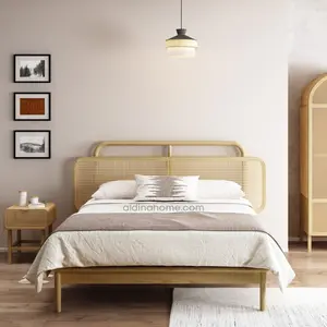 Tempat Tidur Ranjang Dipan Rotan Antik Minimalis Nagata