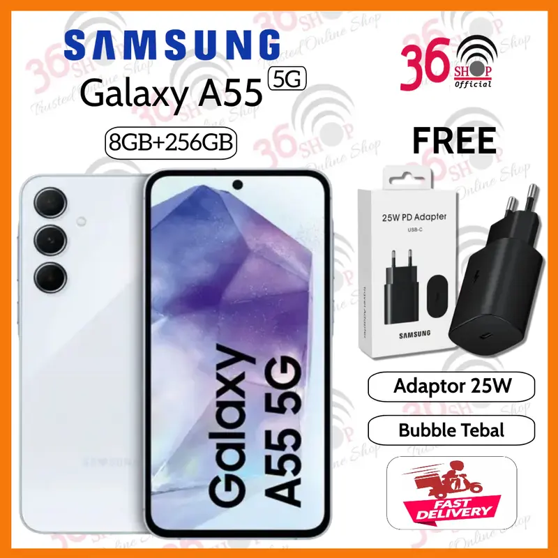 Samsung Galaxy A55 5G 8/256GB + 12/256GB Garansi Resmi Sein 1 Tahun 0