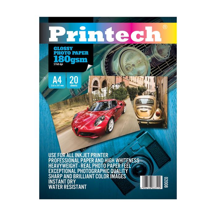 Gambar Kertas Foto / Photo Paper Printech Glossy Paper / Photo Paper A4 180g dari printech Kota Administrasi Jakarta Utara Tokopedia