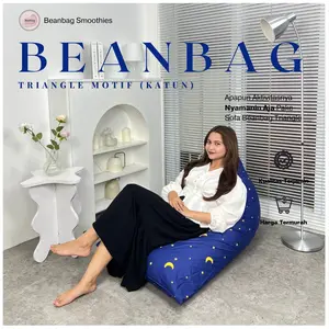Bean Bag Triangle Plus ISI Size Dewasa Star and Moon Termurah