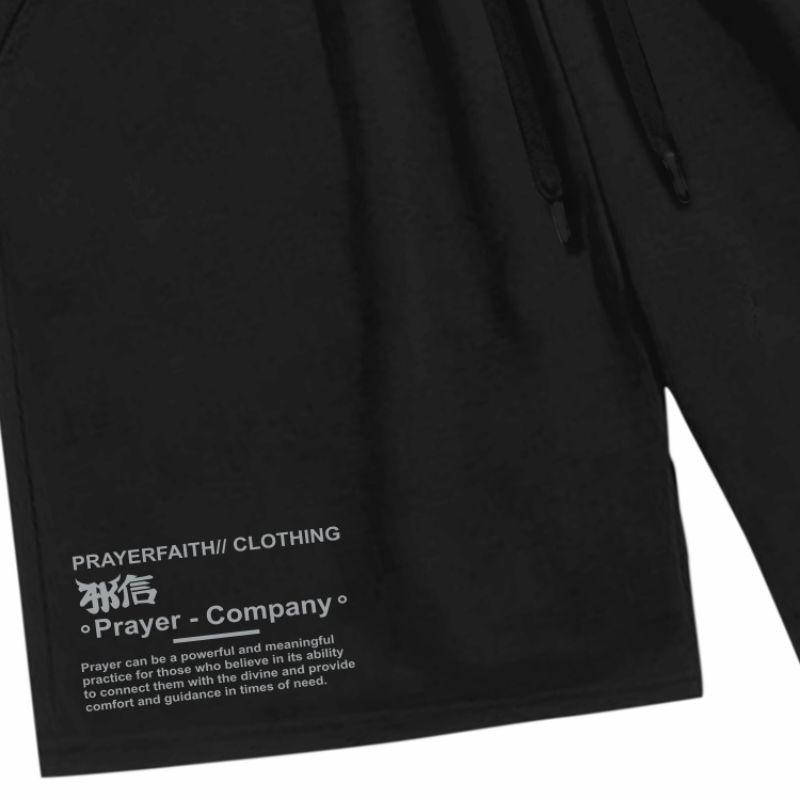 Celana Pendek Pria Boardshort Sort Pants - Hitam Beige Army - Prayerfaith 1