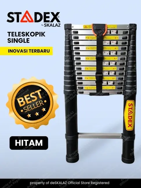 Tangga Teleskopik Single 3,8 mtr Merk STADEX by Skalaz 3