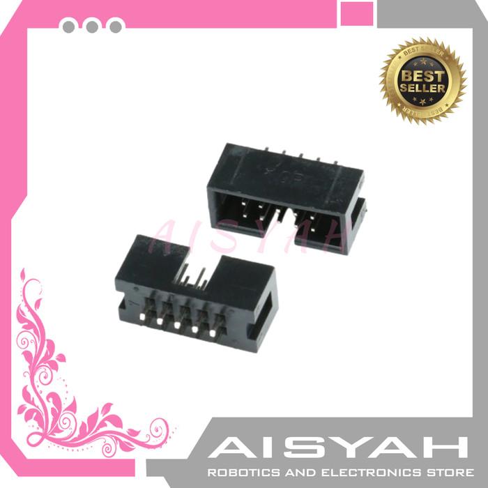 Jual Header Male 2X5 Pin IDC Box 10P Connector Socket 10 pin 10pin ...