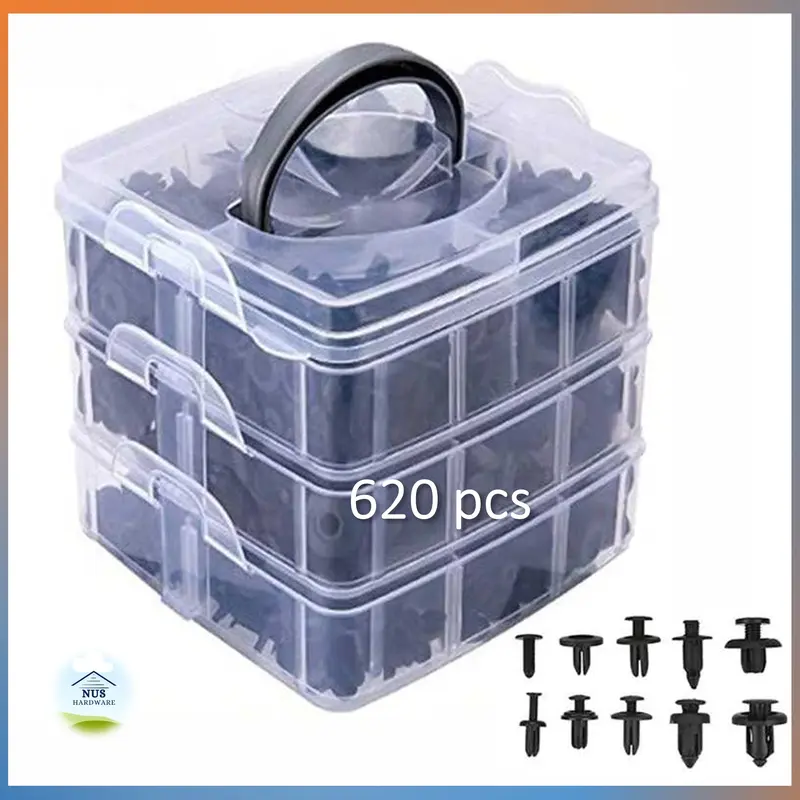 Baut Rivet Mobil Universal Car Pin Fasteners Clip 620 PCS 0