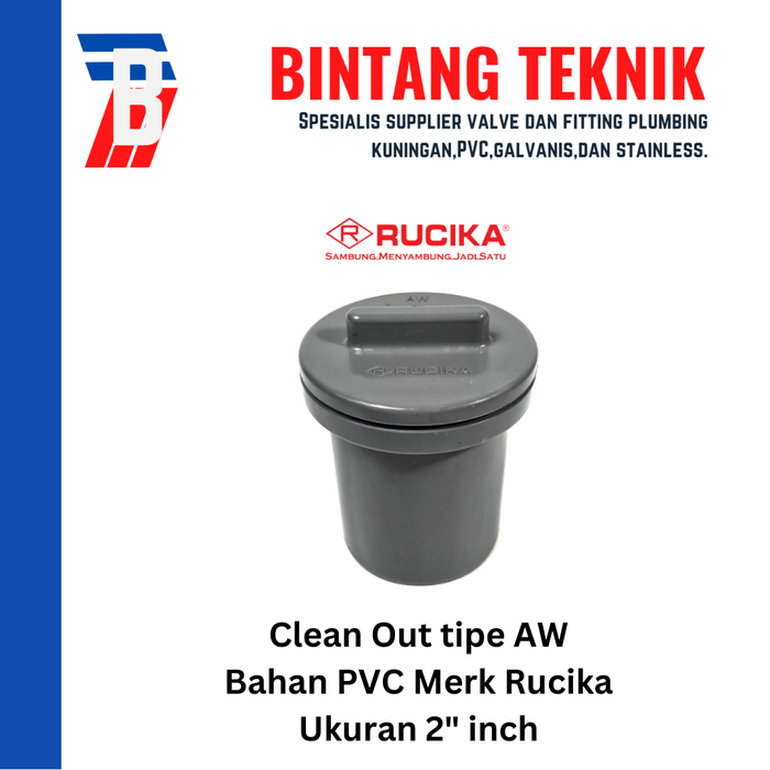 Jual Clean Out / Tutup Septic Tank PVC Rucika 2