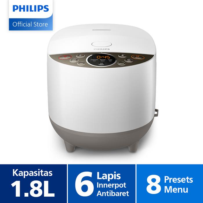 Gambar Philips Digital Rice Cooker 1.8L - Fuzzy Logic Bakuhanseki HD4515/33 dari Philips Home Appliances Kab. Bekasi Tokopedia