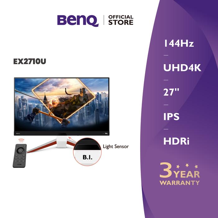 Gambar BenQ MOBIUZ EX2710U 27 inch 4K 144Hz HDRi IPS 1ms Gaming Monitor dari BenQ Official Store Kota Administrasi Jakarta Barat Tokopedia