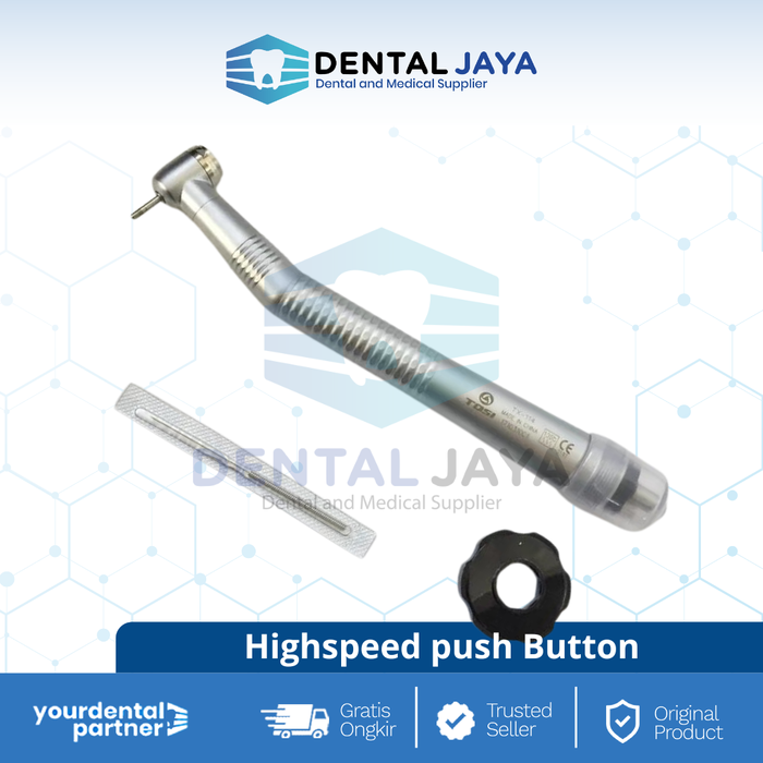 Gambar DENTAL HANDPIECE HIGHSPEED PUSHBUTTON TOSI - 2 HOLES dari Dental Jaya Official Kota Yogyakarta Tokopedia