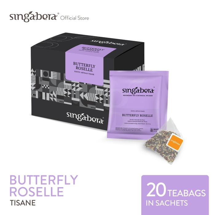 Gambar Singabera Tisane Butterfly Roselle–Herbal infusion–4 Box @20sachet dari Singabera Indonesia Kab. Sukoharjo Tokopedia