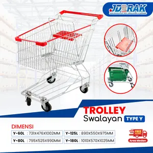 Trolley Swalayan/Trolley Minimarket/ Swalayan Supermarket/Trolli Dorong