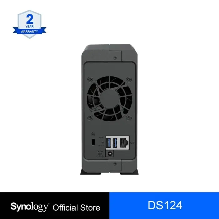 NAS Synology DS124 2TB 4TB 8TB - DiskStation 1-Bay NAS Server Storage Cloud DS 124 1