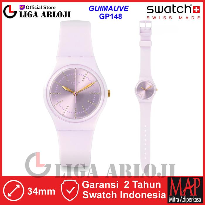 Gambar SWATCH GP148 - Jam Tangan Wanita - Ungu Pastel dari Liga.Arloji Kota Administrasi Jakarta Pusat Tokopedia