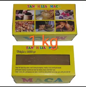clay tanah liat maca 1 kg 1000 gram coklat