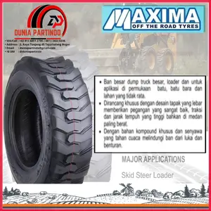 Ban Loader Bobcat Skidsteer NHS 12-16.5 12PR R4 MAXIMA. Chat Diskon Stok