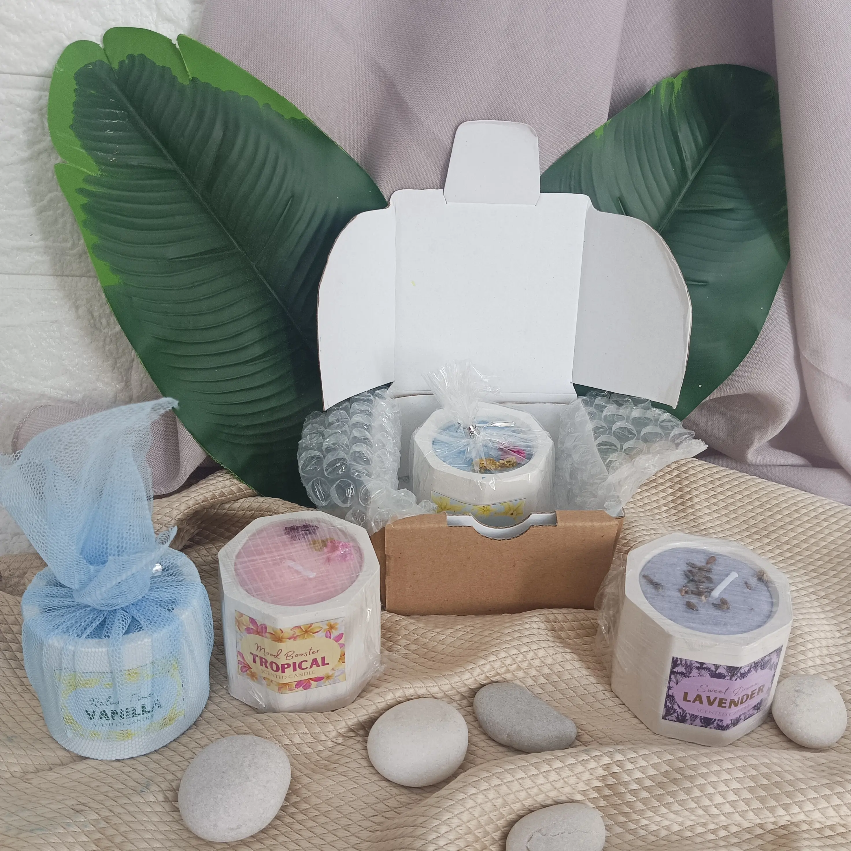 Lilin Aromaterapi Natural Wax Scented Candle Aromatherapy Dekorasi Rumah Souvenir Murah Lavender Vanila Hiasan Minimalis Sovenir Nikah