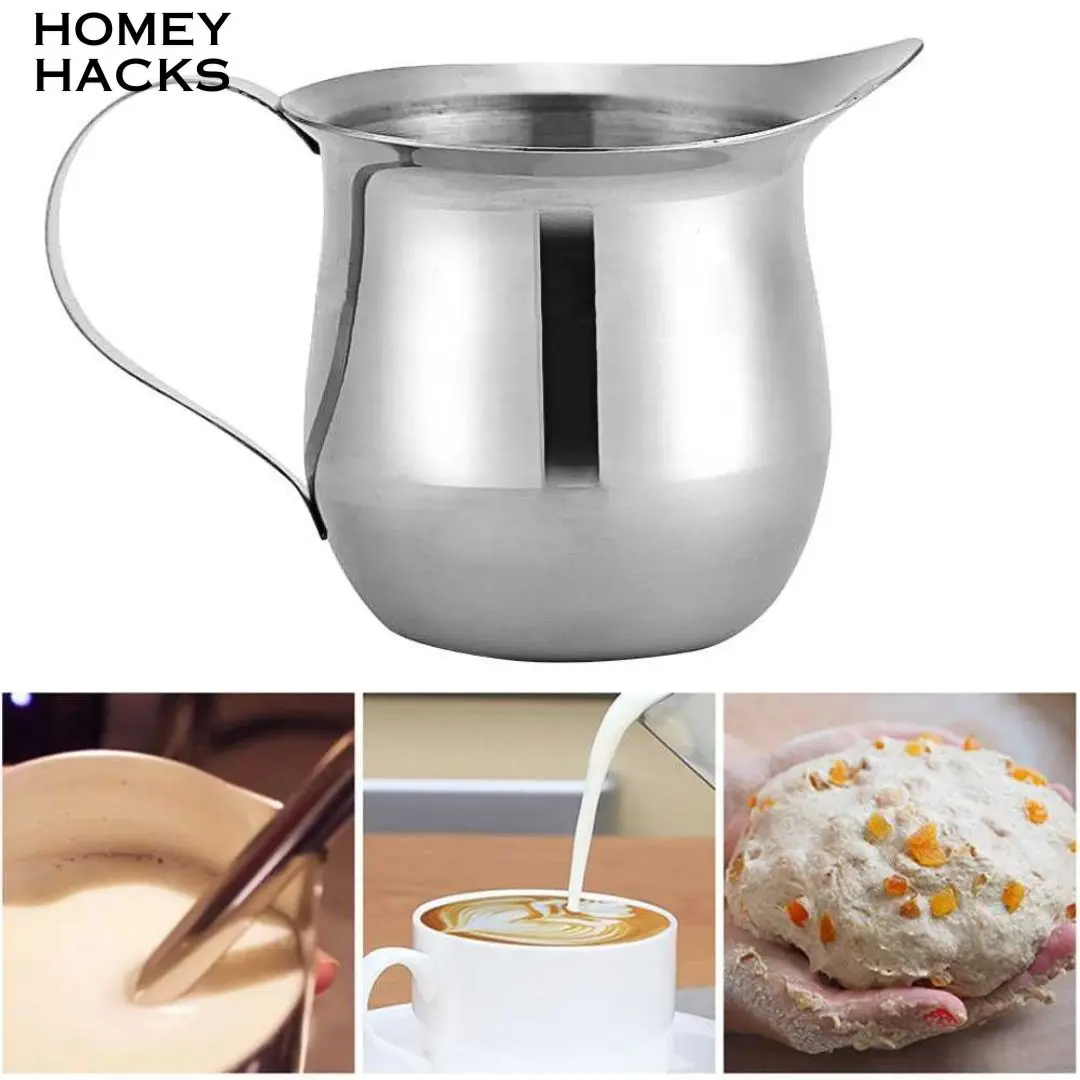 Gelas Takar Susu Kopi Lancip Milk Jug Ukur Cappuccino Espresso Latte Art Bartender Stainless Steel