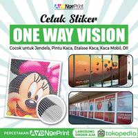 Gambar Cetak Sticker One Way Vision | Stiker Kaca Pintu, Mobil, Kantor & Ruko Toko dari Percetakan Ayo Ngeprint Bekasi Kota Bekasi 1 Tokopedia