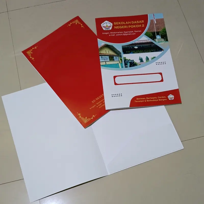 Cetak Stopmap Map Dokumen Folder A4 F4 Folio Custom Laminasi 1