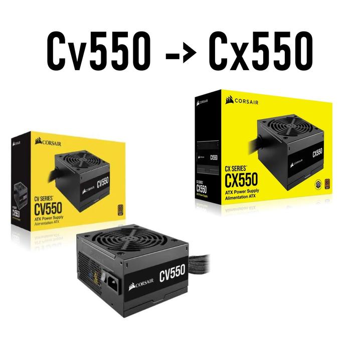 Jual Corsair CV Series CV550 PSU ATX Power Supply True Gaming 550W 550 ...