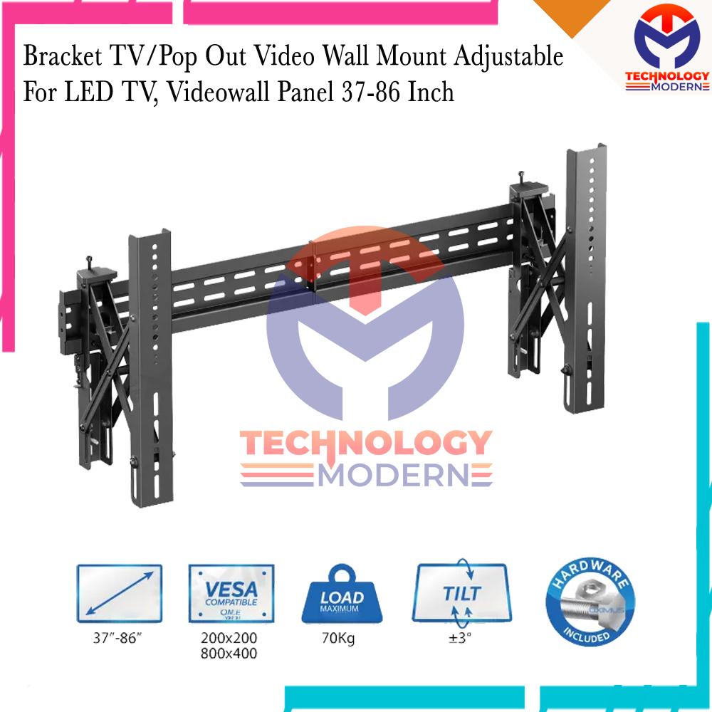 Bracket TV/Pop Out Videowall Mount Adjustable For LED TV, Video Wall Panel 37-86 Inch