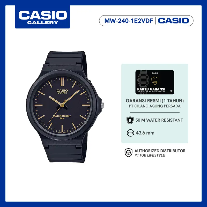 Casio Jam Tangan Pria MW-240-1E2VDF Analog Watches Shop Tokopedia