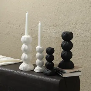 Candle Holder Alma Monochrome / Tempat Lilin / Home Decor / Pajangan Rumah / Candle Aromatherapy