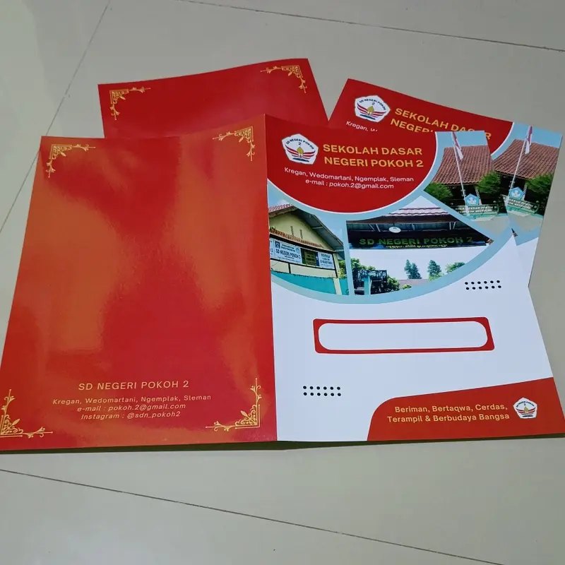 Cetak Stopmap Map Dokumen Folder A4 F4 Folio Custom Laminasi 2