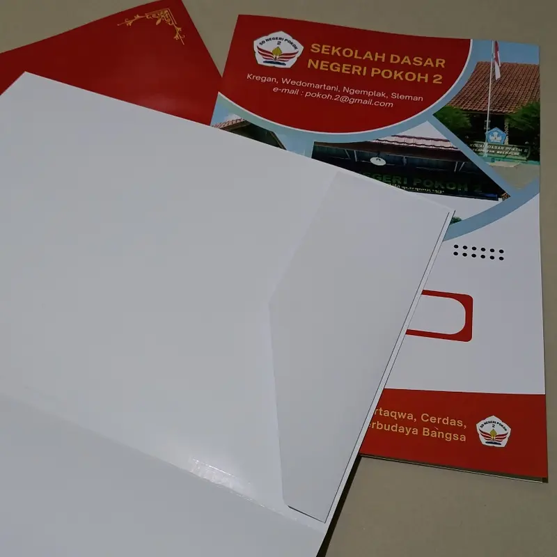 Cetak Stopmap Map Dokumen Folder A4 F4 Folio Custom Laminasi 4