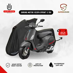 Sarung Motor Vespa Sprint S 150 Super Cover Waterproof Premium Outdoor Anti UV Bahan Tebal