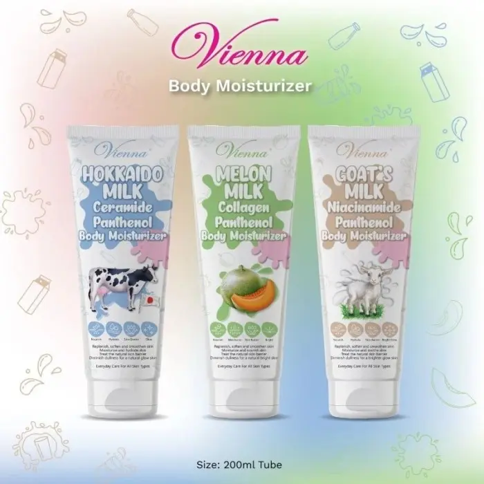 vienna body moisturizer Tubuh Lotion Hand Pencerah 1