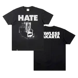 LAWLESS - HATE ELECTRIC CHAIR T-SHIRT - BLACK