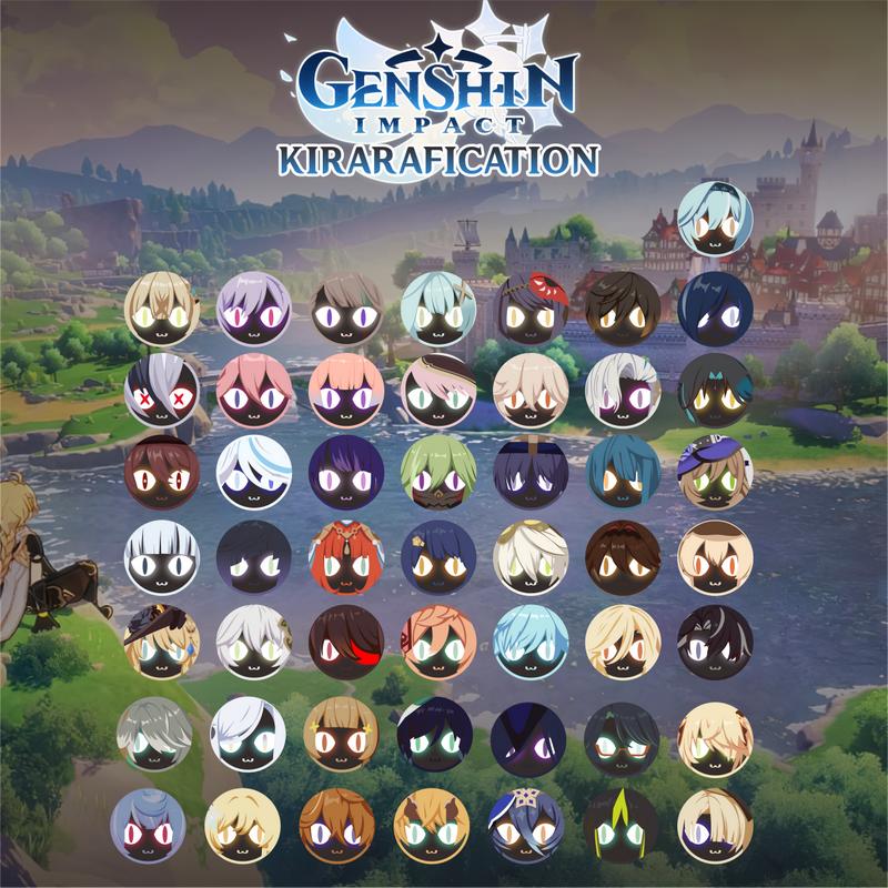 Pin 44mm/58mm Genshin Star Rail dan Kirarafication 2