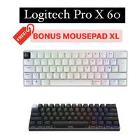 Gambar Logitech G Pro X 60 Keyboard Gaming Wireless Tactile 60% Lightsync RGB - White dari Click & Go Tokopedia Kota Bandung 1 Tokopedia