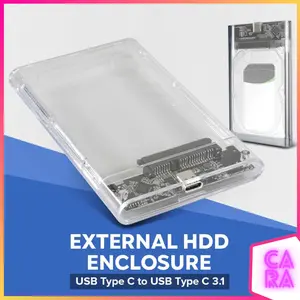 External HDD Enclosure Case 2.5 Inch USB Type C to USB Type C 3.1 GEN-2