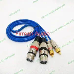Kabel Mixer Ke Power Amplifier 50cm-3mtr Jack Canon XLR Female To RCA