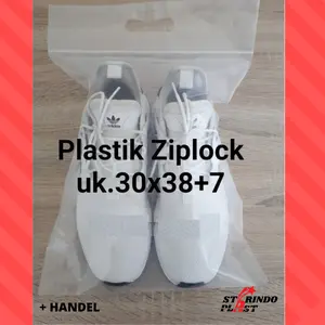Starindoplast Plastik Klip Gagang Sepatu XL Jumbo Handle Ziplock Clear 35x38cm 40x55cm 35x40cm Non Handel & Handel Ready Stock