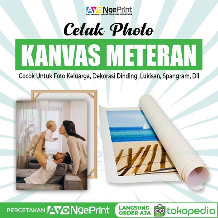Gambar Cetak Canvas Meteran Untuk Print Photo & Lukisan Kanvas Dengan Ukuran Besar / Print Foto Indoor UV dari Percetakan Ayo Ngeprint Bekasi Kota Bekasi Tokopedia