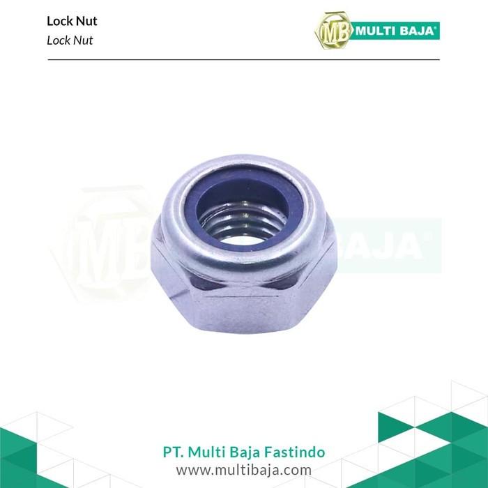 Gambar Mur Nylon Lock Nut Stainless Steel 304 M24 - 3.0 dari Multi Baja Kota Administrasi Jakarta Barat Tokopedia