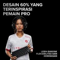 Gambar Logitech G Pro X 60 Keyboard Gaming Wireless Tactile 60% Lightsync RGB - White dari Click & Go Tokopedia Kota Bandung 3 Tokopedia