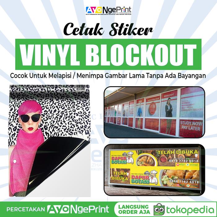 Gambar Jasa Cetak Sticker Vinyl Blockout / Stiker Blackout / Stiker Tiban Gambar dari Percetakan Ayo Ngeprint Bekasi Kota Bekasi Tokopedia