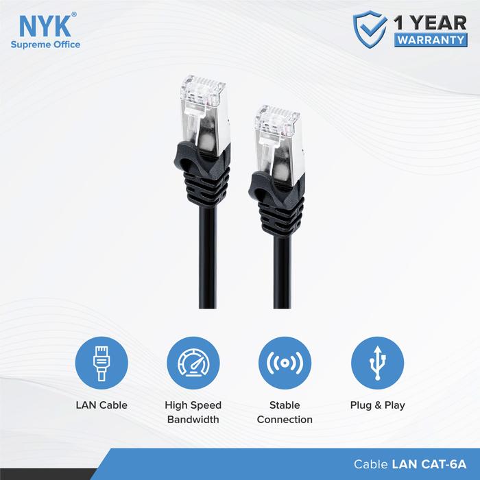 Gambar NYK Kabel Lan Internet/Ethernet CAT 6A FTP 100 METER dari NYK Indonesia Kota Administrasi Jakarta Pusat Tokopedia