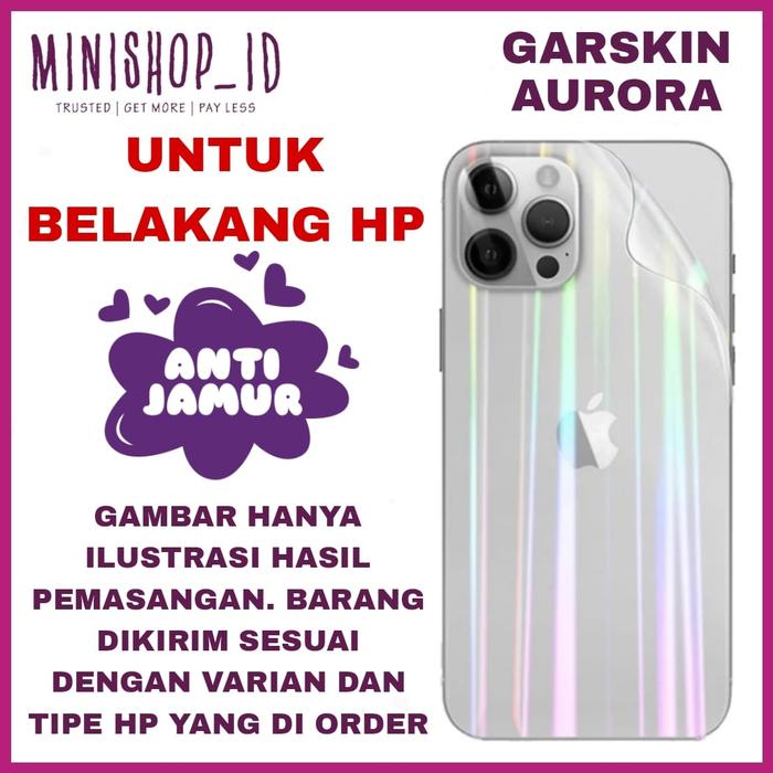 Gambar SAMSUNG GALAXY NOTE 10 PLUS SKIN AURORA BACKSCREEN PROTECTOR AURORA dari MINISHOP OFFICIAL Kota Tangerang Tokopedia