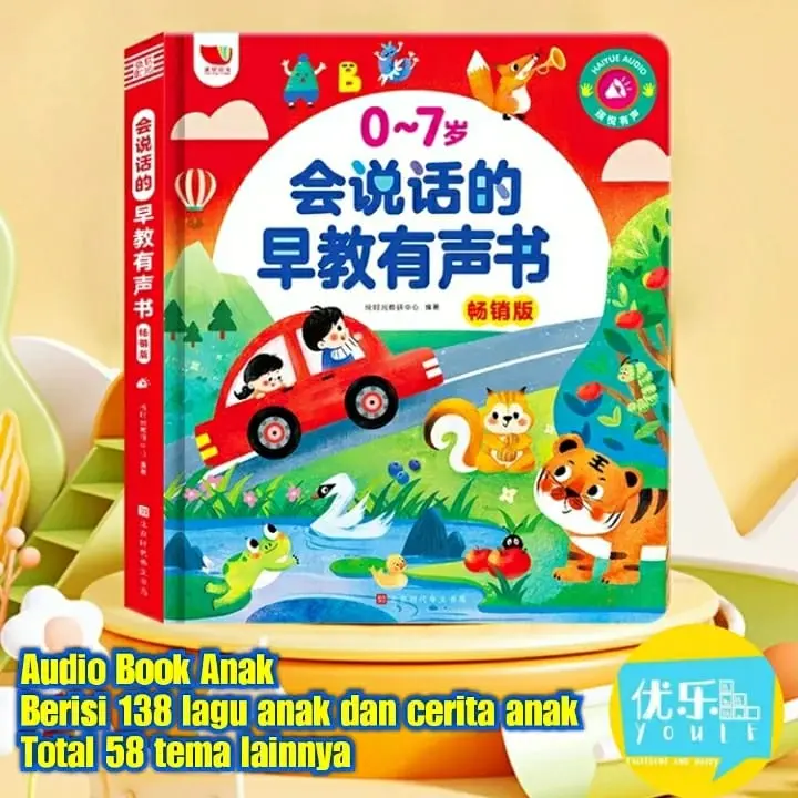 Audio Book Bilingual Isi 138 Lagu Anak dan 58 Tema Early Learning