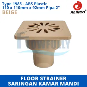 SARINGAN GOT FLOOR STRAINER PVC BEIGE KREM ALINCO