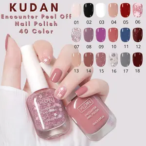 YoiBeauty - [SATUAN ] BPOM Kutek encounter waterbase bisa dikelupas peel off nail polish 10ml (40 Warna) Nail Art Kuku