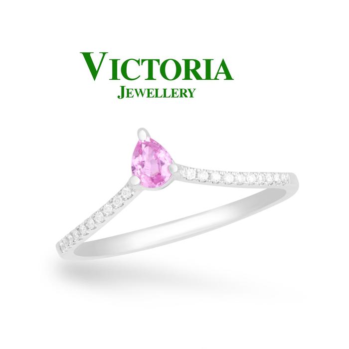 Gambar Cincin Berlian Batu Pink Sapphire VLR1077582 Victoria Jewellery dari Victoria Jewellery Online Kota Administrasi Jakarta Selatan Tokopedia