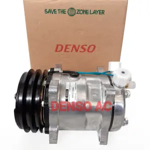 Compressor Compresor Kompressor Kompresor AC DENSO 5CAM14A - 24V 24 V 24 Volt untuk Mobil Box Freezer Isuzu Elf Long MiniBus MiniBis MicroBus MicroBis Mini Micro Bus Bis - Merek : DENSO ASLI ORI